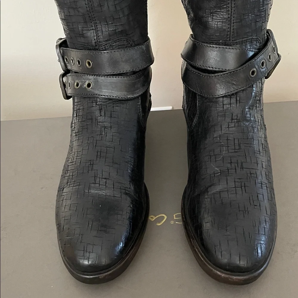 VINTAGE UGG Collection Tall NICOLETTA WEAVE leather over the knee boot 8 NIB